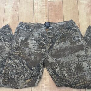 Realtree Woodland Camouflage Pants - Brown Green Camo